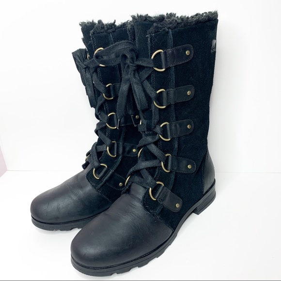 Sorel Leather Emelie Lace Up Waterproof boot 11